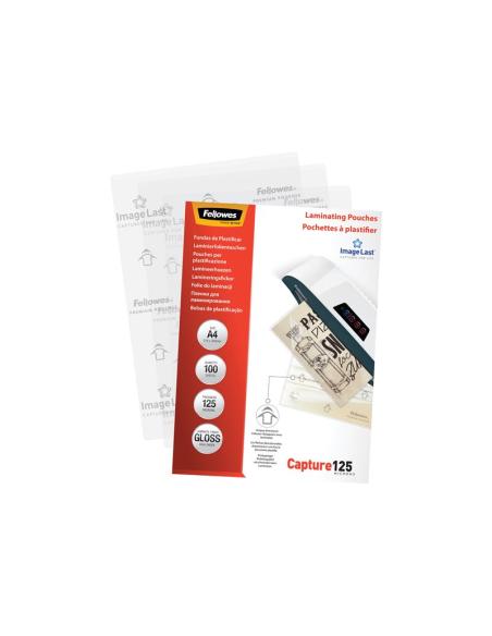 FUNDA PLASTIFICAR FELLOWES 125 MICRAS A4 100H BRILLO