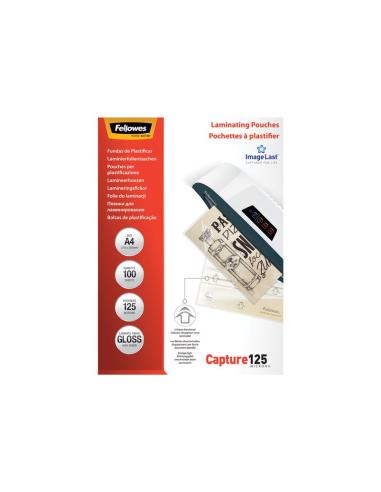 FUNDA PLASTIFICAR FELLOWES 125 MICRAS A4 100H...