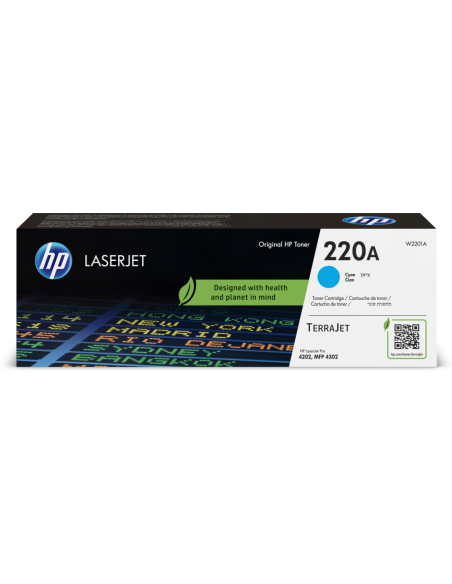 TONER HP 220A CYAN 4202DN 4202DW 4302FDW 4302FDN 4302DW 1800 PAG