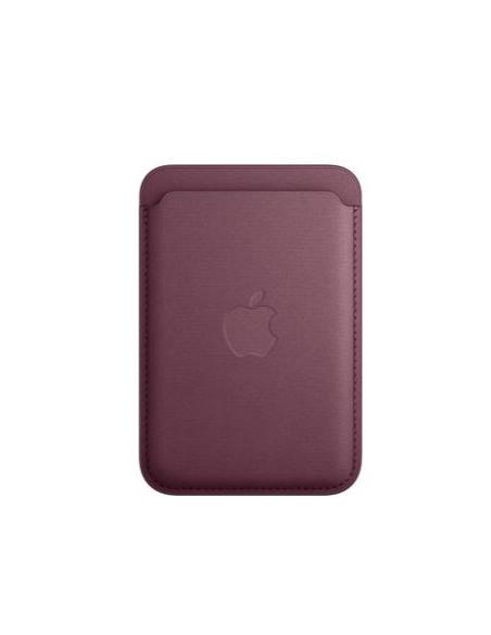CARTERA DE TRENZADO FINO APPLE CON MAGSAFE MULBERRY RED