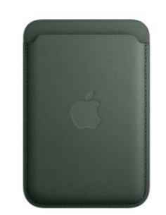 CARTERA DE TRENZADO FINO APPLE CON MAGSAFE EVERGREEN GREEN