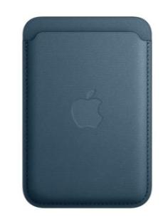 CARTERA DE TRENZADO FINO APPLE CON MAGSAFE PACIFIC BLUE