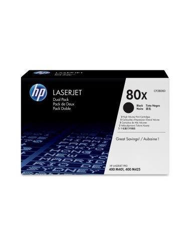 TONER HP 80X BLACK GRAN CAPACIDAD DUALPACK 400...