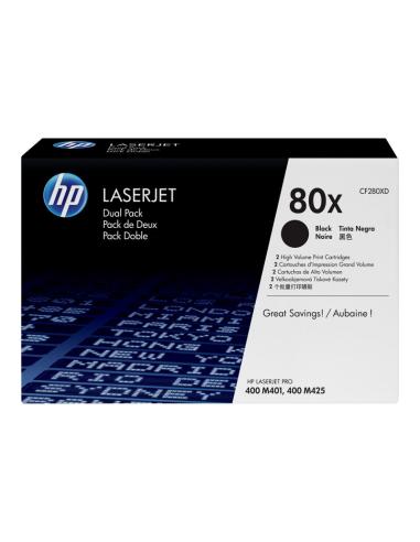 TONER HP 80X BLACK GRAN CAPACIDAD DUALPACK 400...