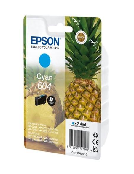 CARTUCHO EPSON 604 CYAN WORKFORCE XP-2200 XP-3200 XP-4200 WF-2910 WF-2950 130 PAG