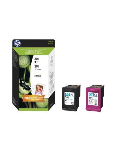 CARTUCHO HP 301 BLACK Y 301 COLOR COMBO PACK...