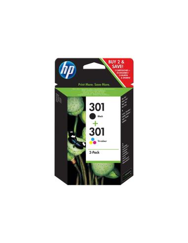 CARTUCHO HP 301 BLACK Y 301 COLOR COMBO PACK...