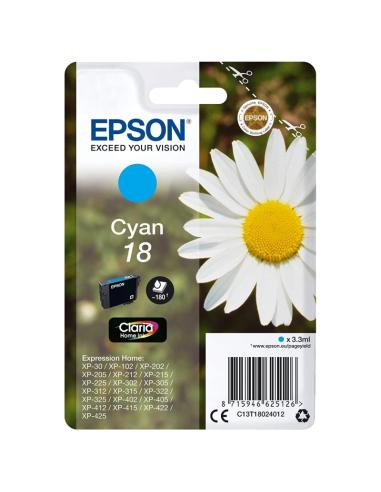 CARTUCHO EPSON 18 CYAN XP-102 XP-202 XP-205...