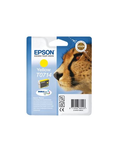 CARTUCHO EPSON T0714 YELLOW STYLUS D78/D92/D120/DX4000/DX5000/DX6000/DX7400/SX105/BX300F