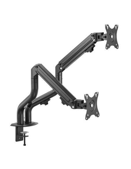 SOPORTE MONITOR ESCRITORIO IGGUAL SPMP02 PRO 17-32 VESA 75/100 MONTAJE PINZA BLACK