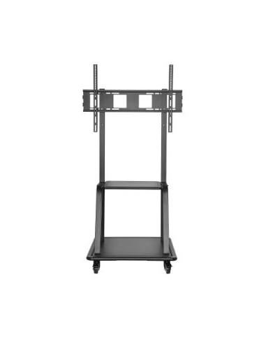 SOPORTE MONITOR SUELO MOVIL TOOQ 37-100 BLACK