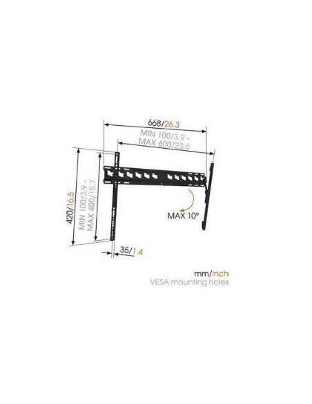 SOPORTE MONITOR PARED VOGEL'S MA 4010 INCLINABLE 40-80 BLACK