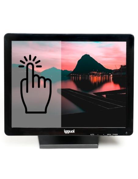 MONITOR TACTIL IGGUAL LCD 15 MTL15C 1024X768 VGA HDMI USB BLACK
