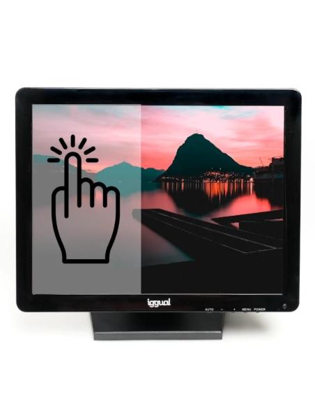 MONITOR TACTIL IGGUAL LCD 15 MTL15C 1024X768 VGA HDMI USB BLACK