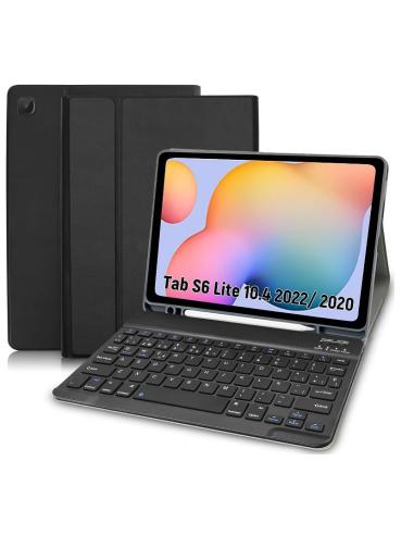 FUNDA TABLET HT FOLIO + TECLADO BLUETOOTH BLACK...