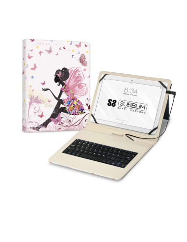 FUNDA TABLET SUBBLIM KEYTAB 11 + TECLADO USB HADAS