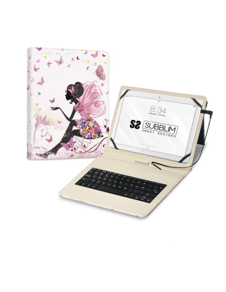 FUNDA TABLET SUBBLIM KEYTAB 11 + TECLADO USB HADAS
