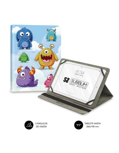 FUNDA TABLET SUBBLIM TRENDY CASE 11 MONSTERS