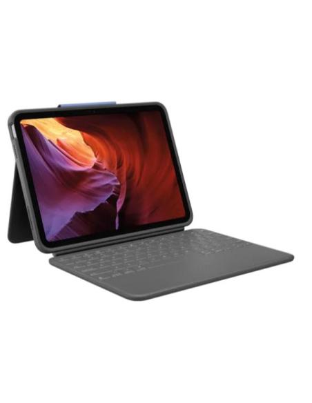 FUNDA TABLET + TECLADO LOGITECH RUGGED FOLIO GRAFITO IPAD (10ª GEN)