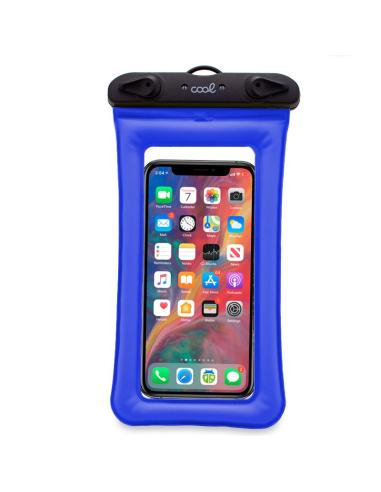 FUNDA MOVIL COOL WATERPROOF UNIVERSAL HASTA 7 BLUE