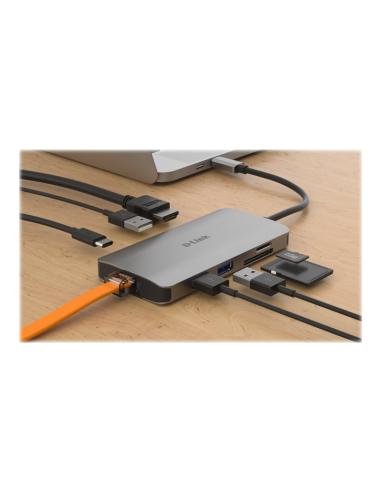 PUERTO REPLICADOR USB-C D-LINK HDMI + RJ45 +...