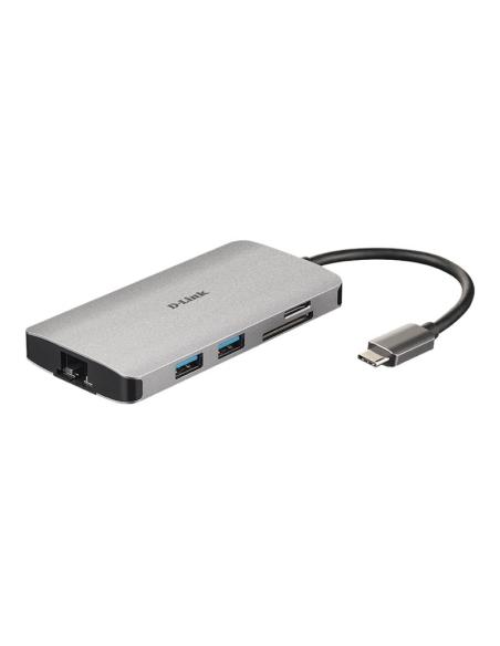 PUERTO REPLICADOR USB-C D-LINK HDMI + RJ45 + 3XUSB 3.0 + USB-C + SD + MICRO SD