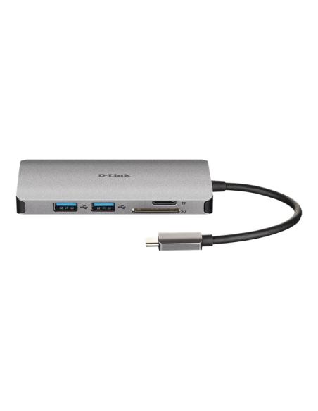 PUERTO REPLICADOR USB-C D-LINK HDMI + RJ45 + 3XUSB 3.0 + USB-C + SD + MICRO SD