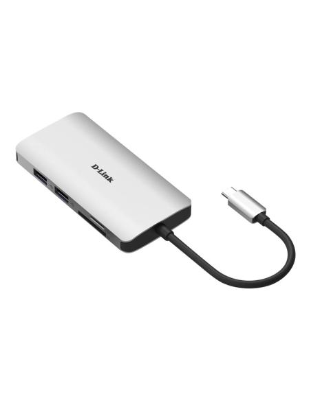 PUERTO REPLICADOR USB-C D-LINK HDMI + RJ45 + 3XUSB 3.0 + USB-C + SD + MICRO SD