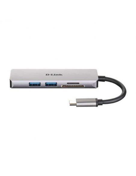 PUERTO REPLICADOR USB-C D-LINK HDMI + 2XUSB 3.0 + SD + MICRO SD