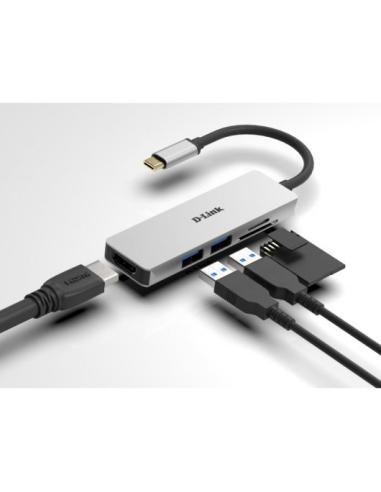 PUERTO REPLICADOR USB-C D-LINK HDMI + 2XUSB 3.0...