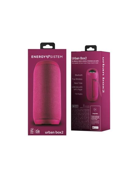 ALTAVOZ BLUETOOTH ENERGY URBAN BOX 2 10W MICRO SD USB RADIO FM MAGENTA