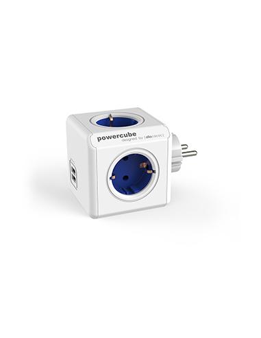 REGLETA POWERCUBE ORIGINAL USB 4 TOMAS WHITE/BLUE