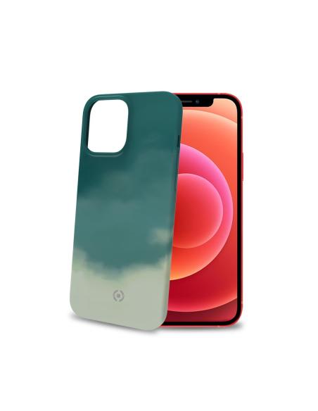 FUNDA MOVIL BACK COVER CELLY SILICONA WATERCOLOR GREEN IPHONE 13