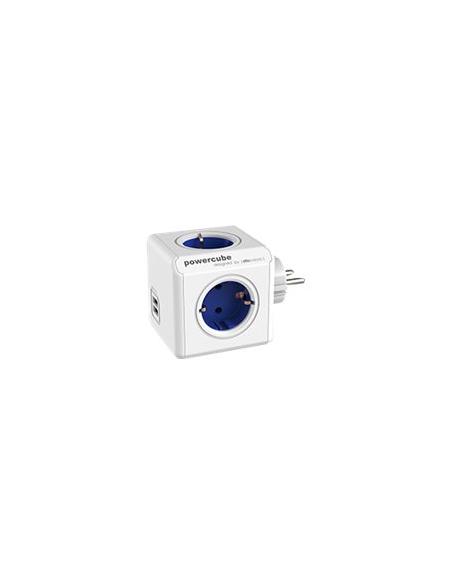 REGLETA POWERCUBE ORIGINAL USB 4 TOMAS WHITE/BLUE