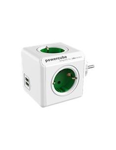 REGLETA POWERCUBE ORIGINAL USB 4 TOMAS WHITE/GREEN