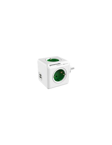 REGLETA POWERCUBE ORIGINAL USB 4 TOMAS WHITE/GREEN