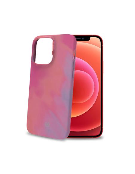 FUNDA MOVIL BACK COVER CELLY SILICONA WATERCOLOR PINK IPHONE 13 PRO MAX