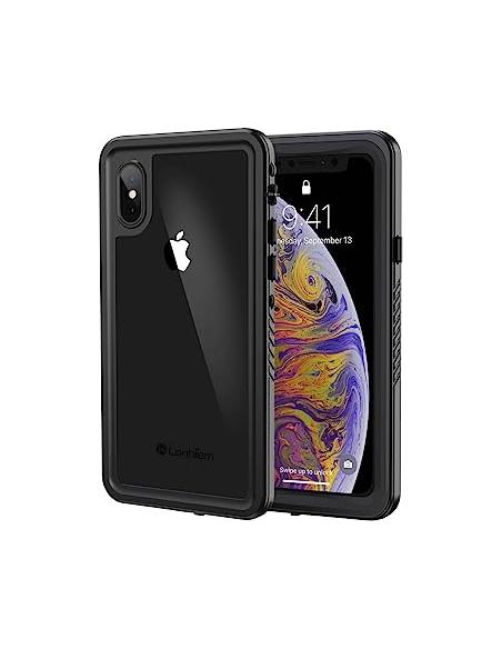 FUNDA MOVIL BACK + FRONT COVER HT WATERPROOF BLACK IPHONE XS
