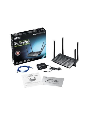 ROUTER WIRELESS ASUS RT-AC1200 V.2 4P RJ45 + 1P...