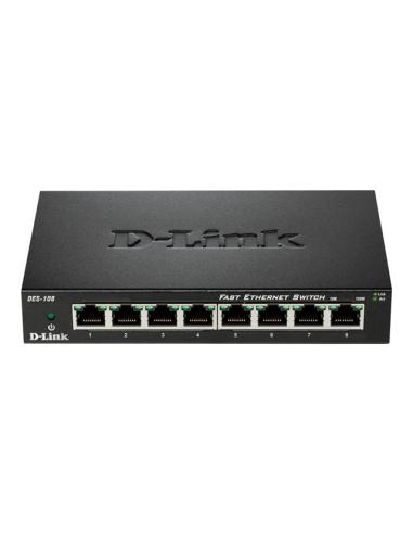 SWITCH D-LINK DES-108 10/100 8 PUERTOS SOBREMESA