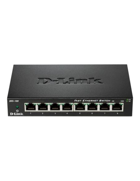 SWITCH D-LINK DES-108 10/100 8 PUERTOS SOBREMESA