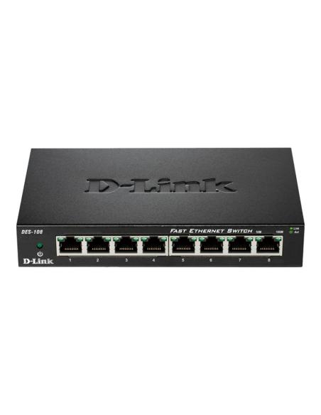 SWITCH D-LINK DES-108 10/100 8 PUERTOS SOBREMESA