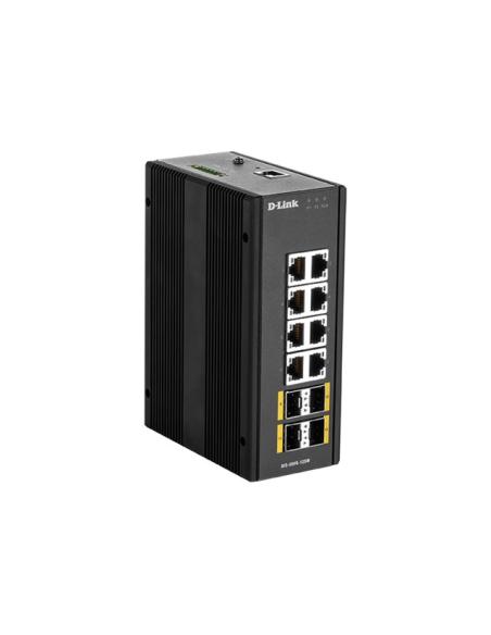 SWITCH D-LINK DIS-300G-12SW 10/100/1000 8 PUERTOS + 4P SFP GIGABIT