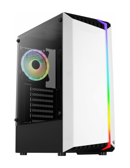CAJA MEDIATORRE ATX AEROCOOL BIONIC V2 RGB WHITE USB 3.0