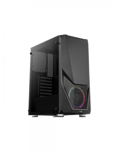 CAJA MEDIATORRE ATX AEROCOOL ZAURON FRGB BLACK...