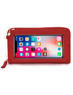 FUNDA MOVIL COOL BAG HORIZONTAL UNIVERSAL HASTA 6.7 GARNET 2