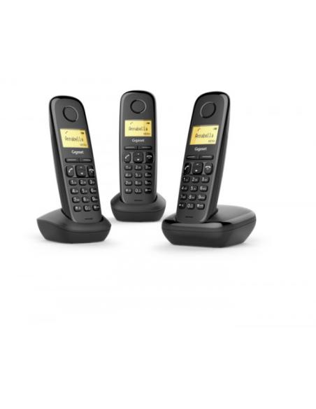TELEFONO INALAMBRICO SIEMENS GIGASET A170 TRIO BLACK