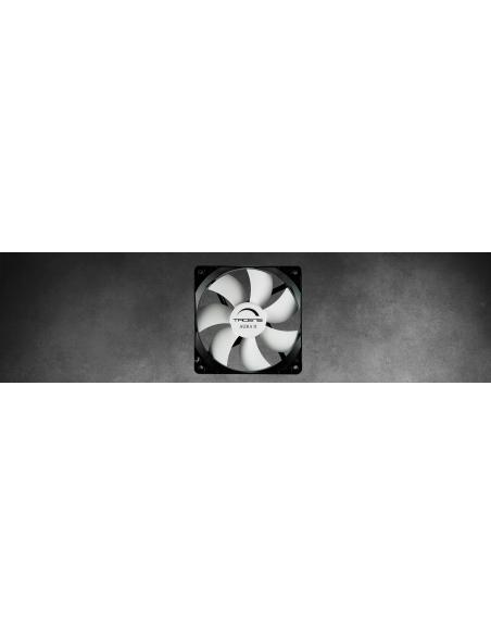 VENTILADOR 9CM 90X90X25MM TACENS AURAII 12BDA BLACK/WHITE