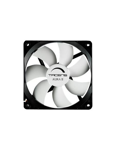 VENTILADOR 9CM 90X90X25MM TACENS AURAII 12BDA BLACK/WHITE