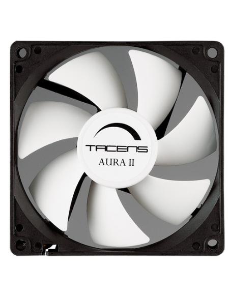VENTILADOR 9CM 90X90X25MM TACENS AURAII 12BDA BLACK/WHITE